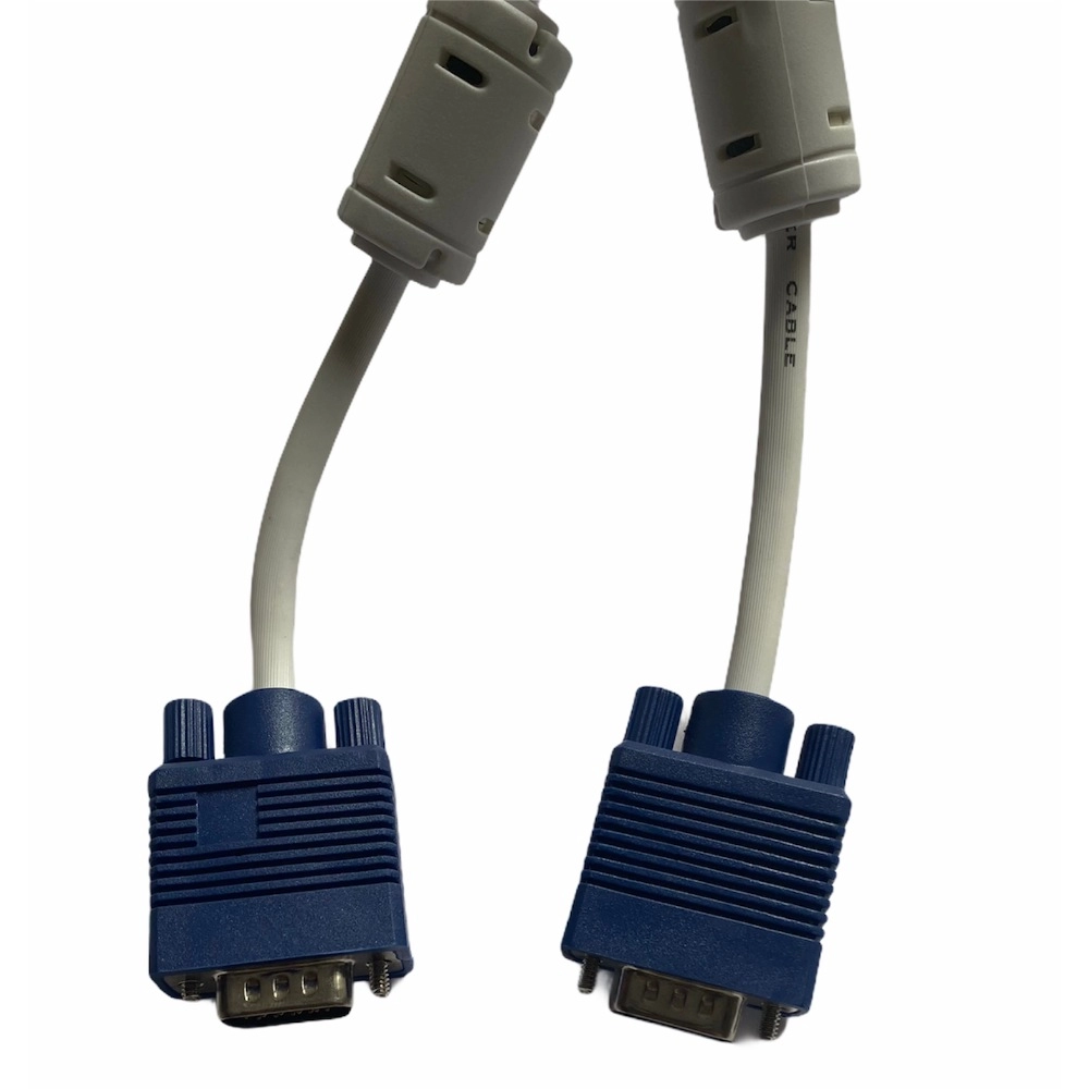 VGA Cable Male to Male 3 Yards Supports PC, Monitor, TV, LCD_LED, Plasma, Projector, TFT (White) - Image 3