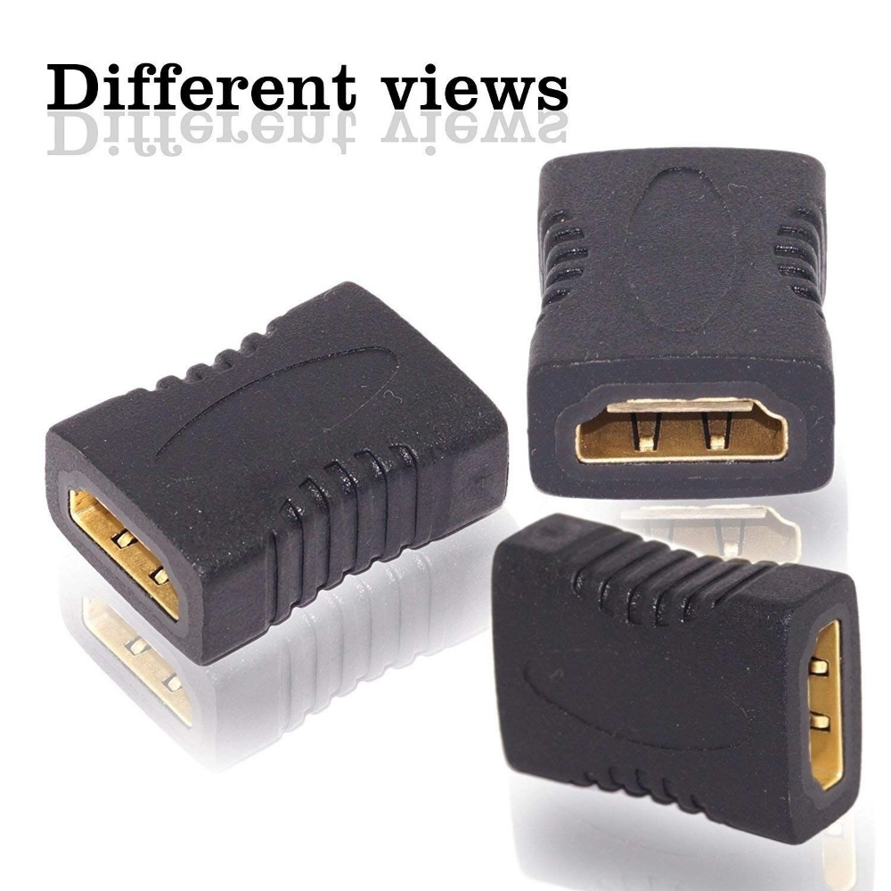 HDMI Adapter Female to Female Extender Jointer Black (Black) - Image 2