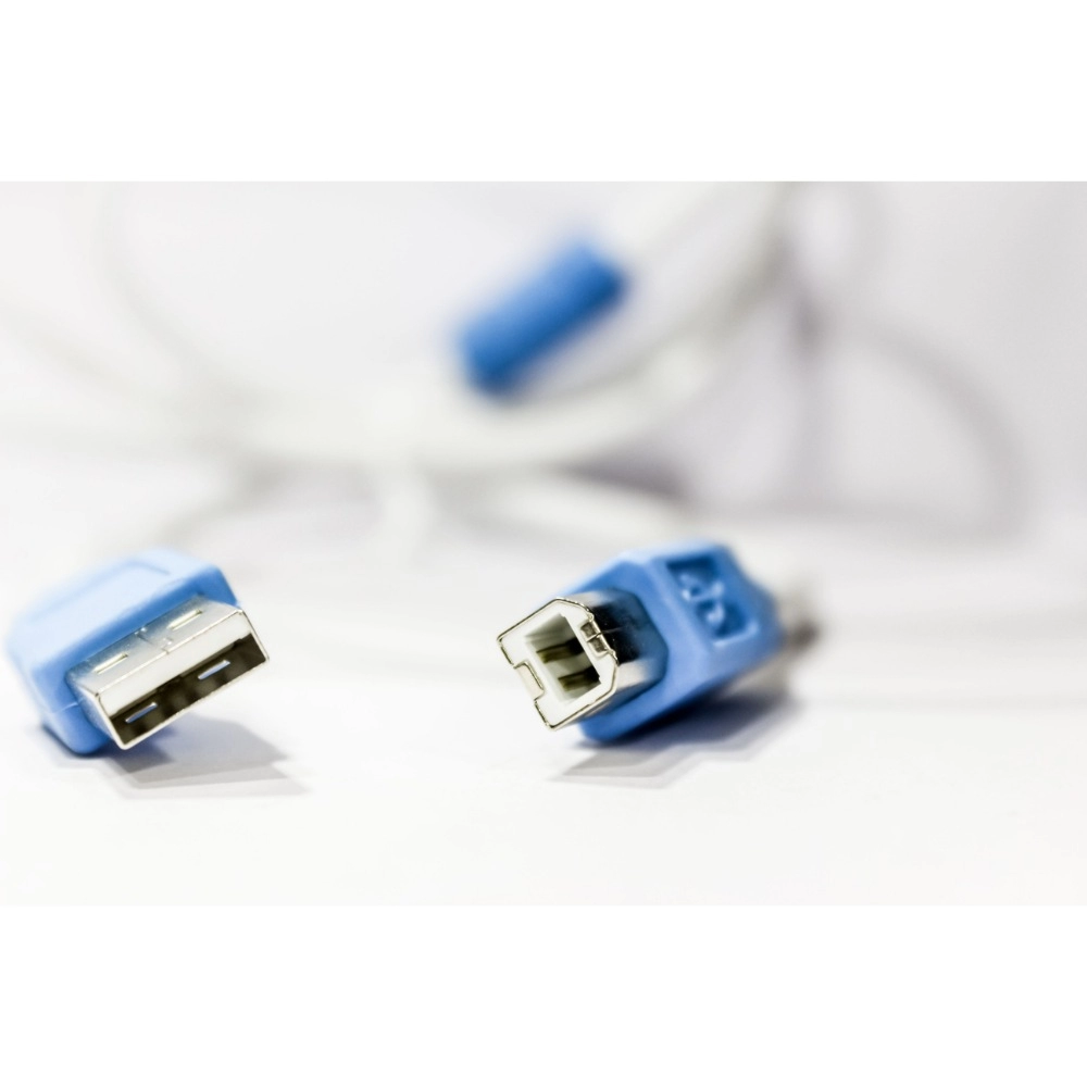 Male to Male USB Printer Cable 1.5 Yards (White) - Image 2