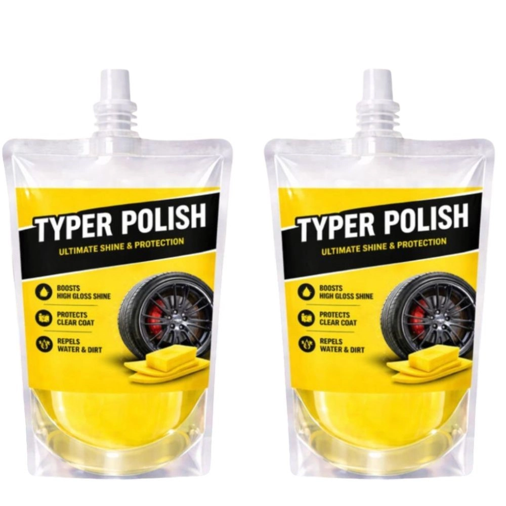 Pack of 2 Ultra Tyre Shine & Polish Liquid Pouches 100 ML - Image 3