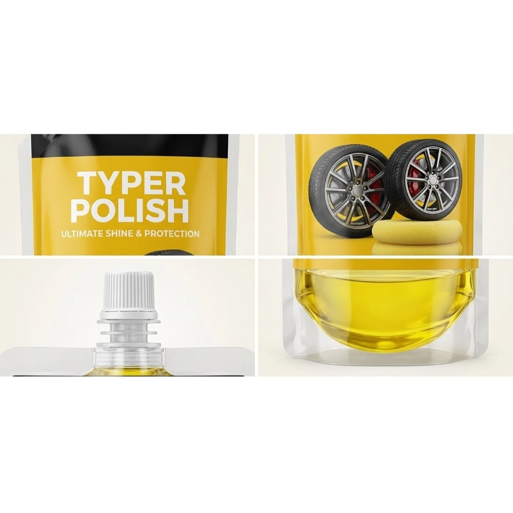 Pack of 2 Ultra Tyre Shine & Polish Liquid Pouches 100 ML - Image 2