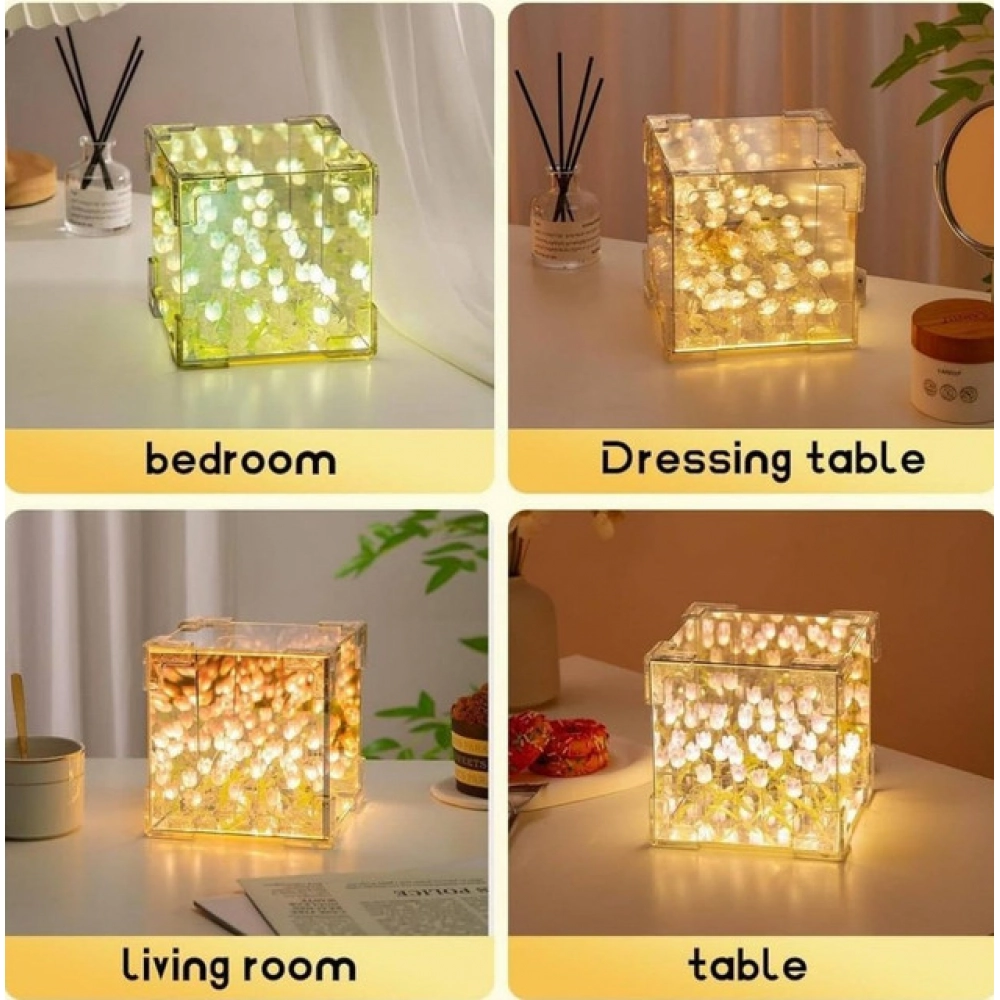 Cube Tulip Lamp (Multicolor) - Image 2