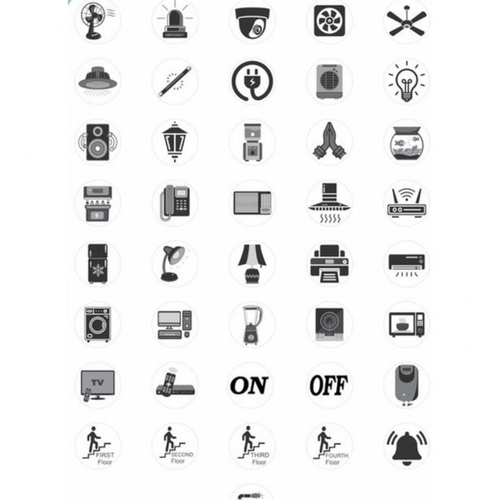 Pack of 3 Switch Board Sticker (Black) - Image 4