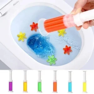 Pack of 2 Toilet Freshner And Cleaner Flower Gel (Multicolor)