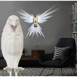 3D Eagle Wall Light (White)