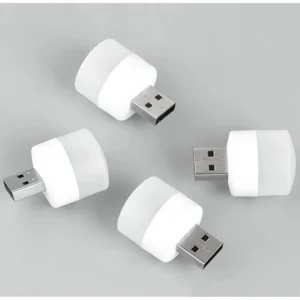 Pack of 10 Portable Home USB Night Lights (White)