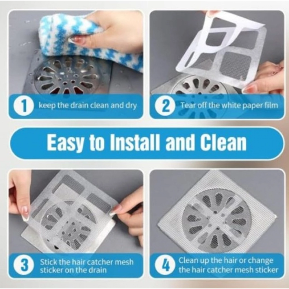 Generic Pack of 20 Flexible Polyvinyl Chloride Drain Cover (Silver) - Image 4