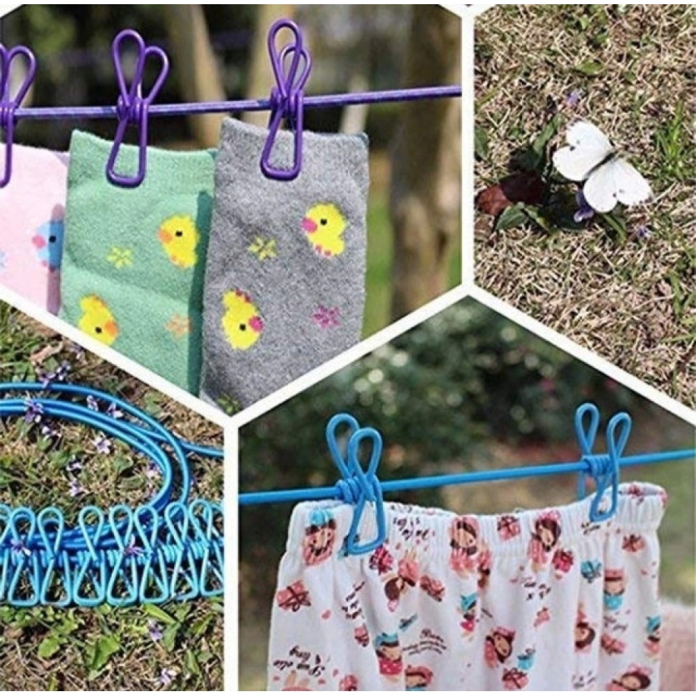 Generic Pack of 5 Nylon Cloth Drying Rope (Multicolor) - Image 5