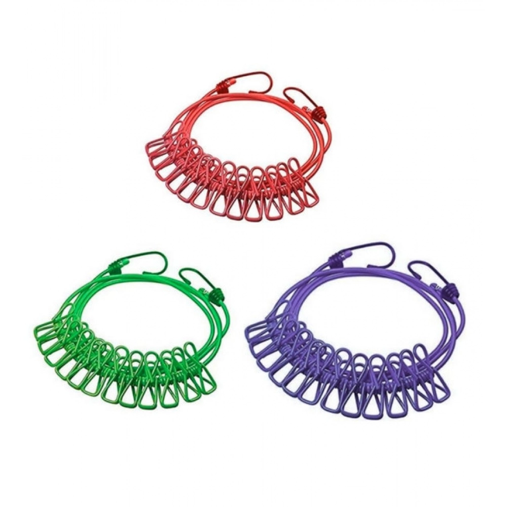 Generic Pack of 3 Nylon Cloth Drying Rope (Multicolor) - Image 3