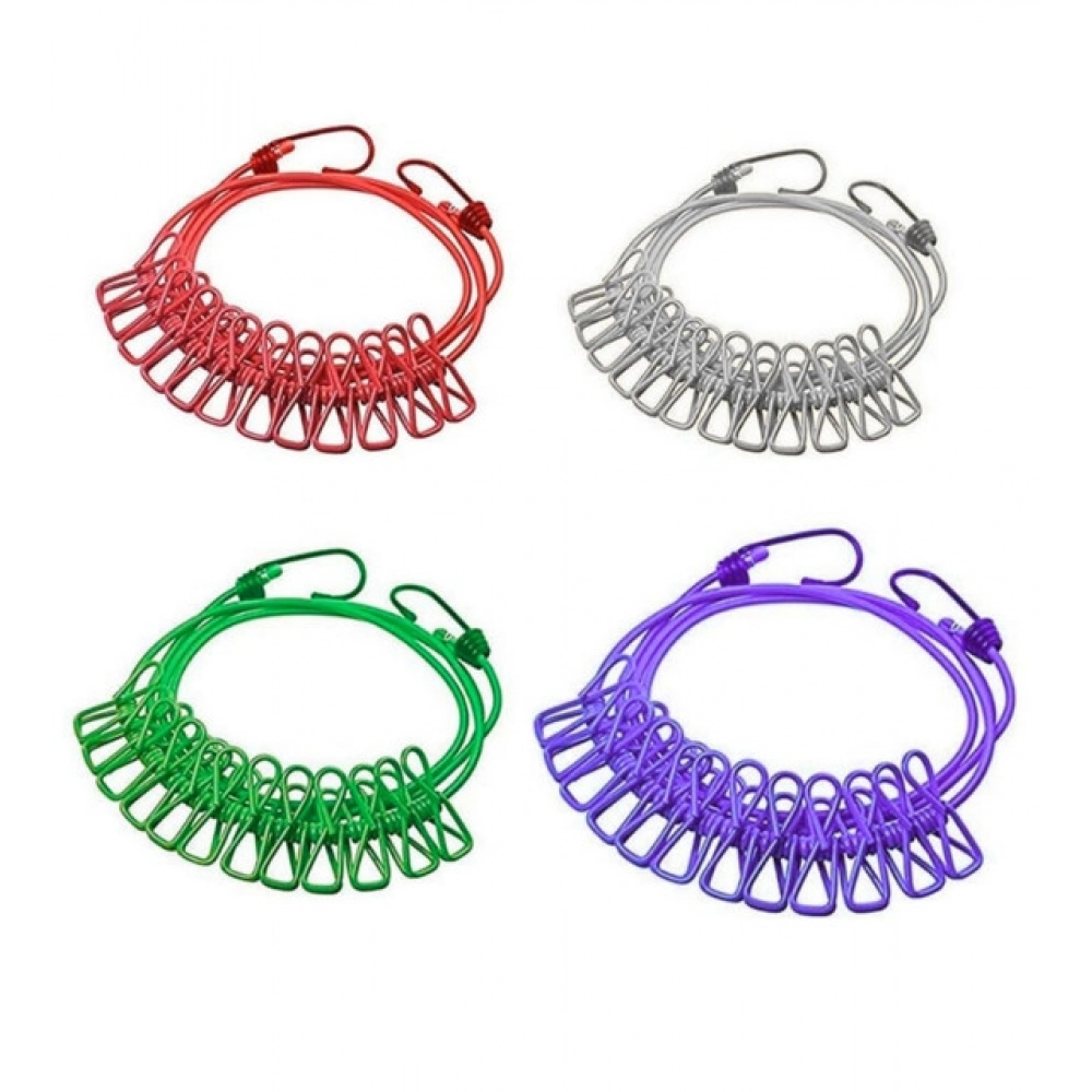 Generic Pack of 4 Nylon Cloth Drying Rope (Multicolor) - Image 3