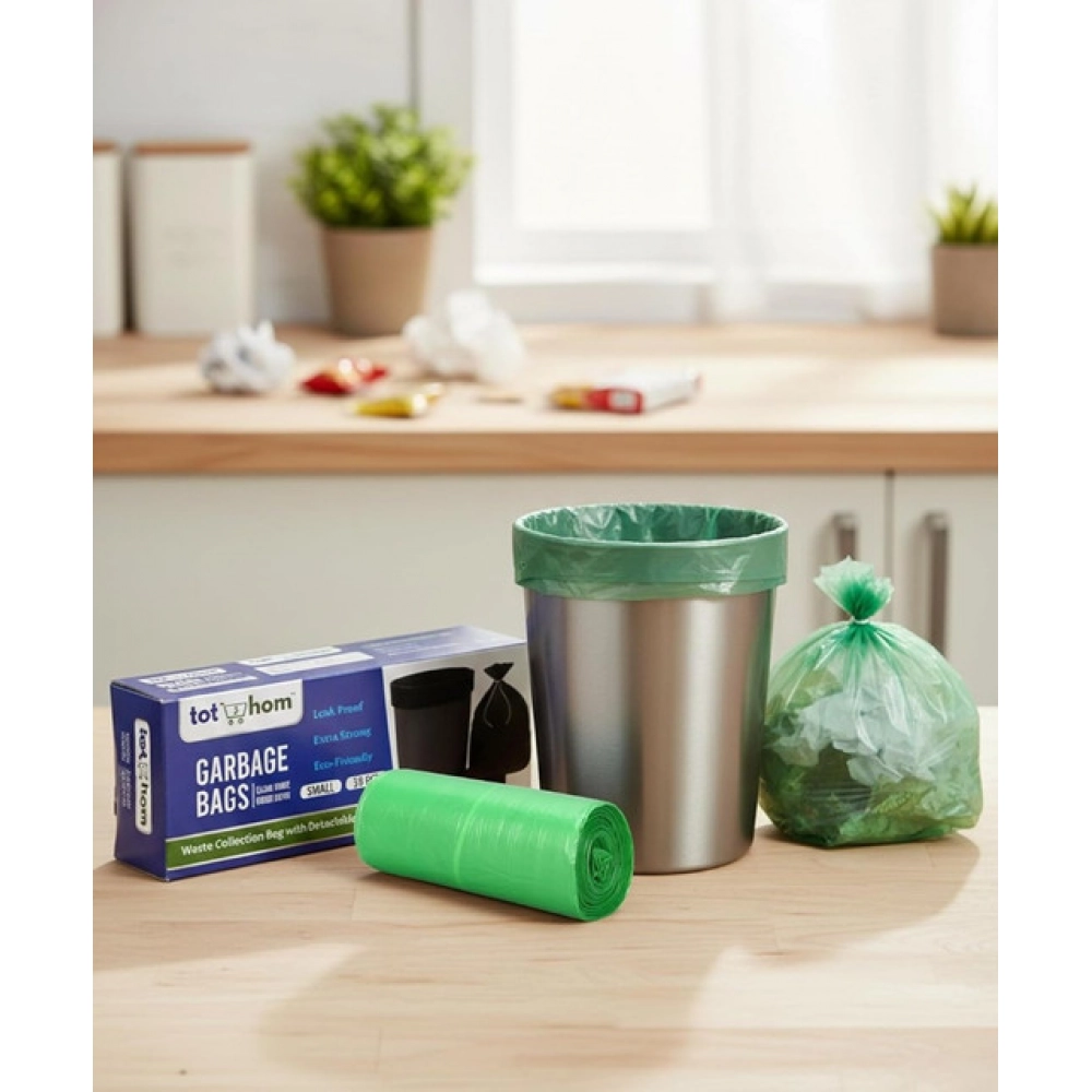 Generic Pack of 3 Polyethylene 17 x 19 Inches Garbage Bag (Green) - Image 6