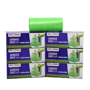 Generic Pack of 6 Biodegradeable Vegetable-Paper 17 x 19 Inches Garbage Bag (Green)
