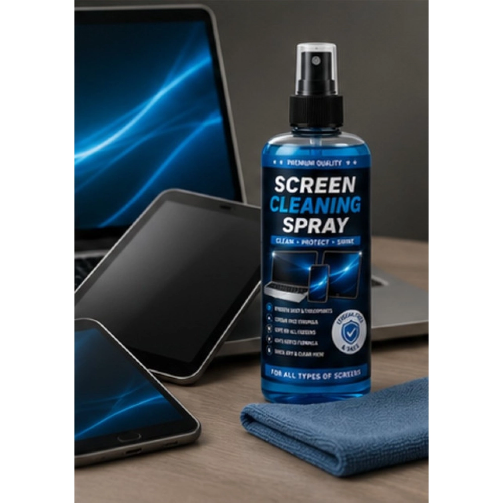 Generic Pack of 2 Screen Cleaning Liquid Spray Bottles 100 ML - Image 2