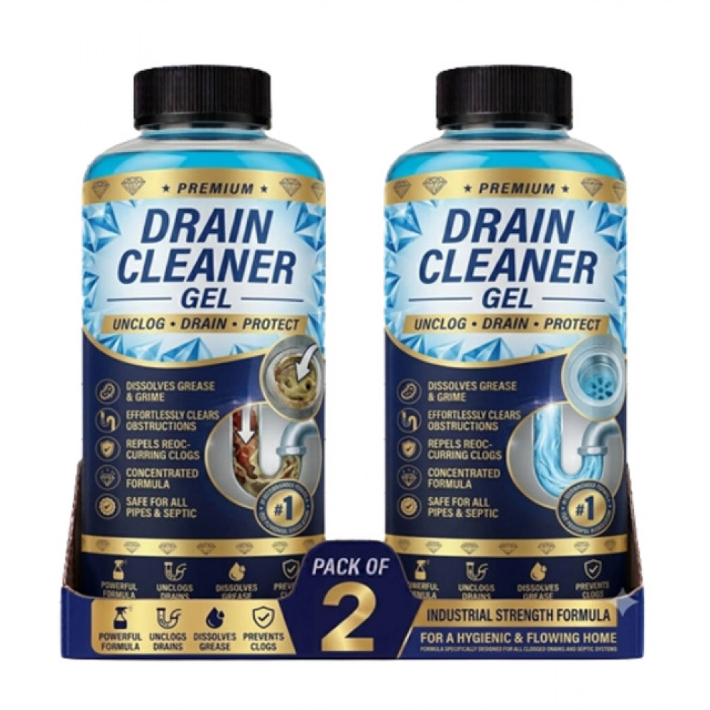 Generic Pack of 2 Drain Cleaner Gel Bottles 100 ML - Image 5