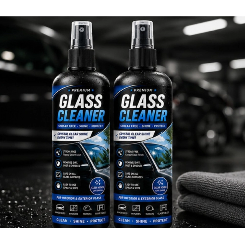 Generic Pack of 2 Glass Cleaner Liquid Spray Bottles 100 ML - Image 3