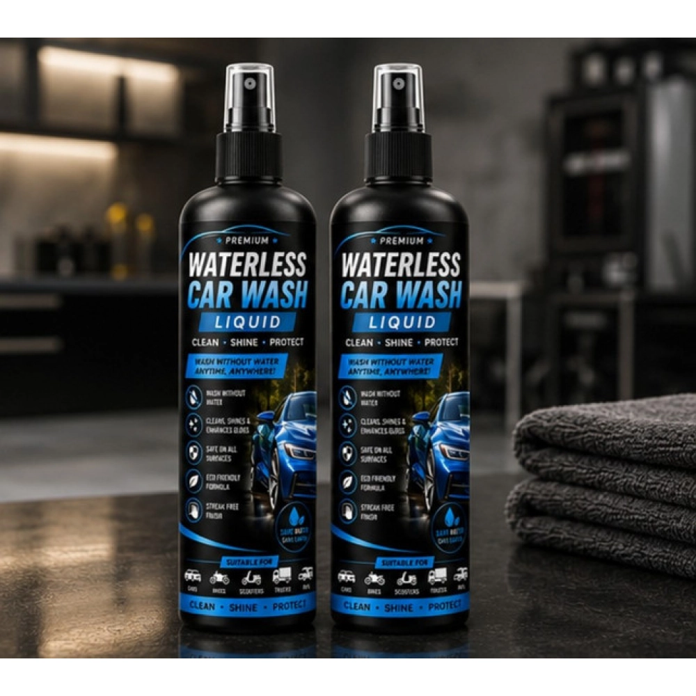 Generic Pack of 2 Waterless Car Wash Liquid Spray Bottles 100 ML - Image 3