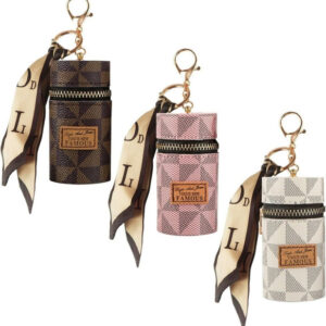 Mini Leather Keychain Bag (Multicolor)