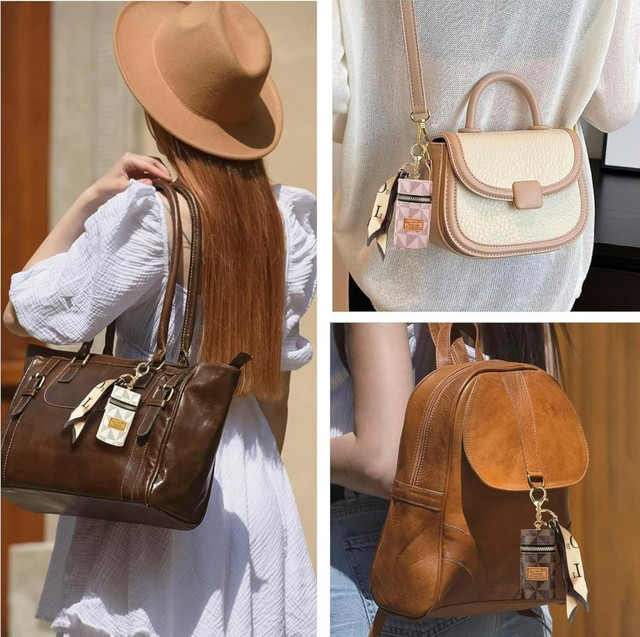 Mini Leather Keychain Bag (Multicolor) - Image 4