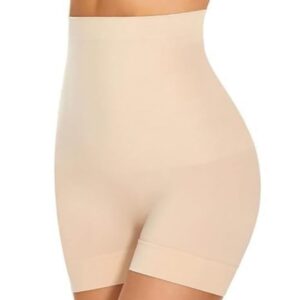 Women's Tummy Tucker High Waist Shapewear Free Size (Beige)