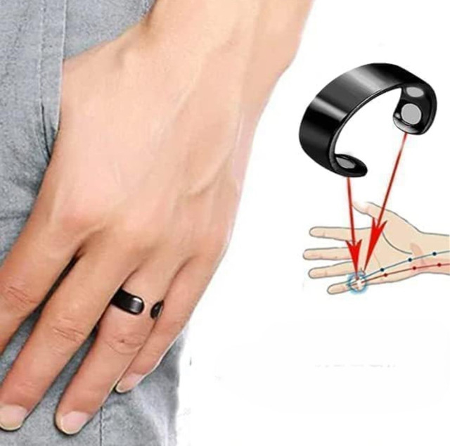 Pack of 2 Beauty Therapy Blood Sugar Control Ring (Black) - Image 4