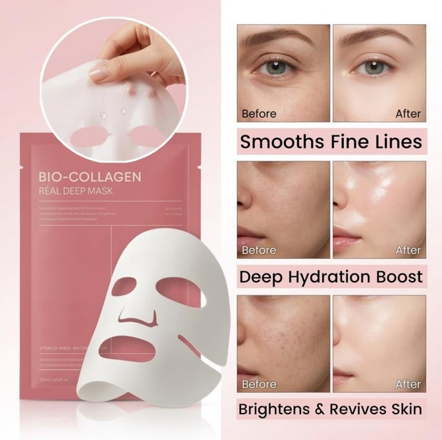 Bio-Collagen Face Mask (Multicolor) - Image 3