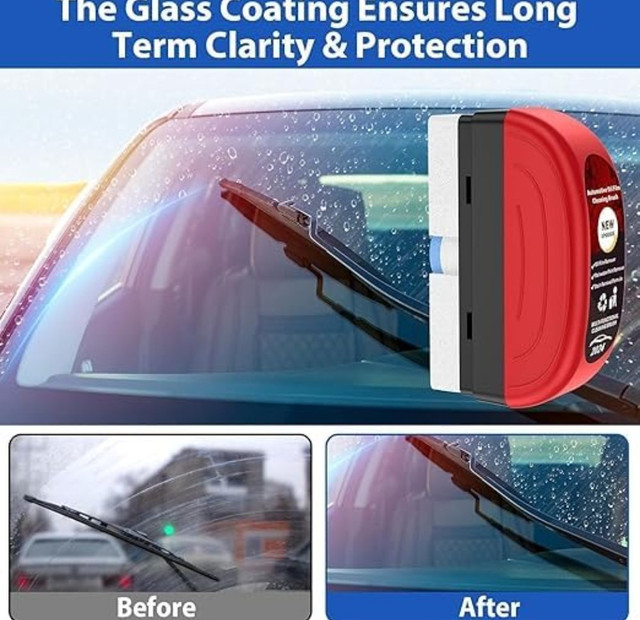 Pack of 2 Automotive Oil Film Cleaning Brush (Red-Black) - Image 5