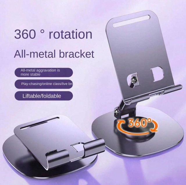 Foldable Mobile Stand (Grey) - Image 3