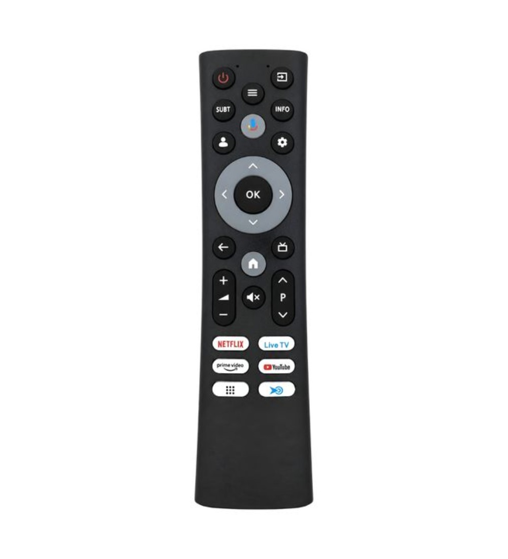 TV Remote Control Model 1452 Compatible with Croma Smart LCD/LED TV, No Voice, Netflix & Prime Video Function (Black)