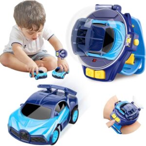 Plastic Mini RC Car Watch Toy (Blue)
