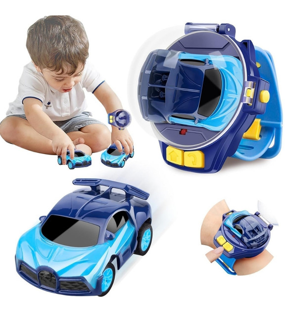 Plastic Mini RC Car Watch Toy (Blue) - Image 2
