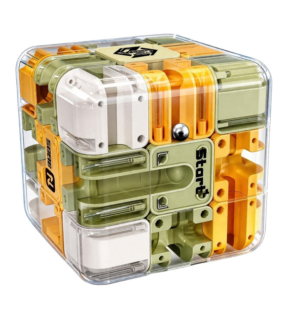 Plastic Ball Rolling Cube (Multicolor) - Image 2