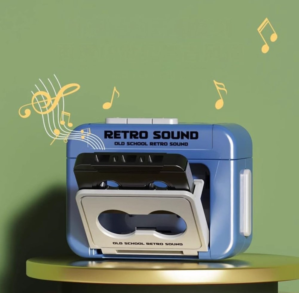 Plastic Retro Sound Keychain (Multicolor) - Image 3