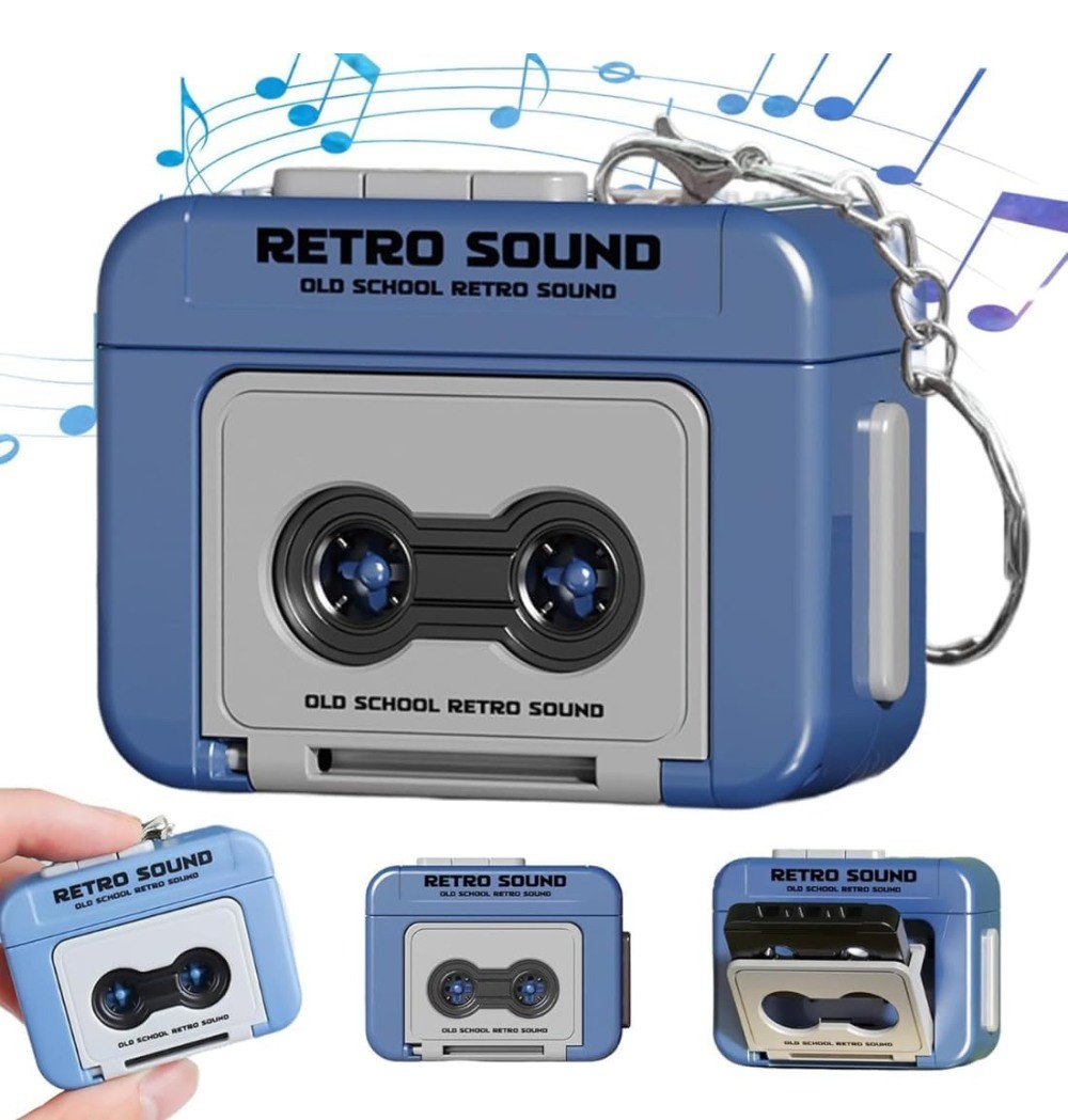Plastic Retro Sound Keychain (Multicolor) - Image 4