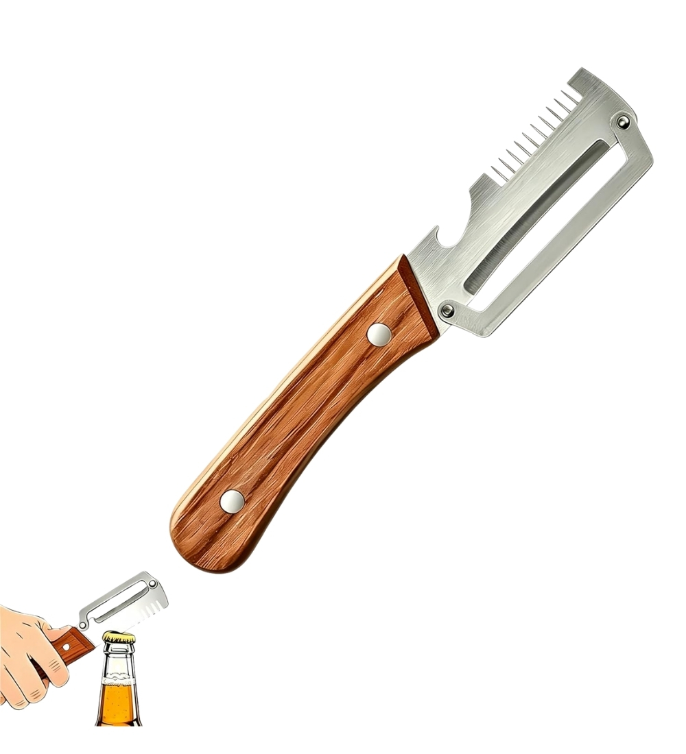Stainless Steel 3 In 1 Vegetable Peeler (Silver) - Image 2