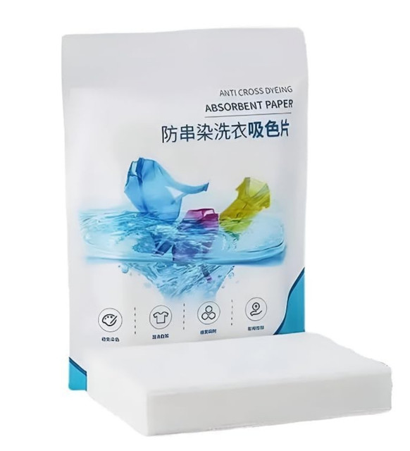 Polyester Synthetic Fiber Fabric Color Absorber 50 Sheets (White) - Image 2