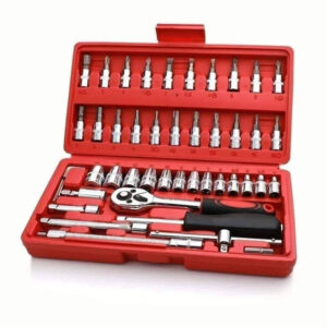 Steel 46-In-1 Tool Kit (Silver-Red)
