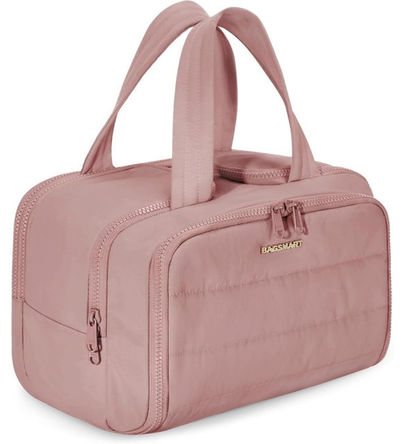 Polyester 4-In-1 Travel Toiletry Bag (Peach)