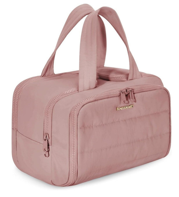 Polyester 4-In-1 Travel Toiletry Bag (Peach) - Image 2