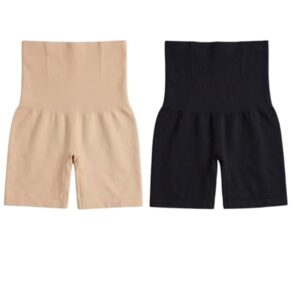 Nylon Women's Heavy Shapewear (Beige-Black)