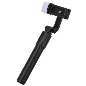 Plastic -Stainless Steel Selfie Stick (Black)