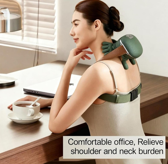 Polyurethane Neck And Shoulder Massager (Green) - Image 4